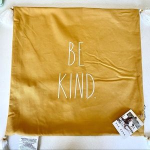 NWT Rae Dunn “BE KIND” pillow cover 20x20 inches